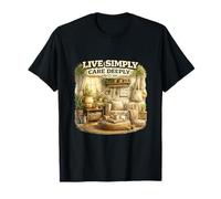 Live Simply Care Design de Style de Vie profondément conscient T-Shirt