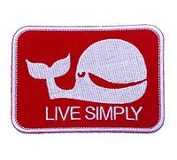 Live Simply Patch The Expendables Whale Logo brodé thermocollant