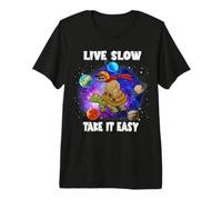 Live Slow Take It Easy Turtle Sloth Funny Sloths Turtles T-Shirt Haut de Gamme