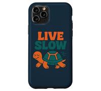 Live Slow Turtle Life Nature Vibes Retro Calm Esthétique Coque pour iPhone 11 Pro