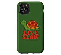 Live Slow Turtle Life Nature Vibes Retro Calm Esthétique Coque pour iPhone 11 Pro