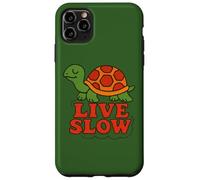 Live Slow Turtle Life Nature Vibes Retro Calm Esthétique Coque pour iPhone 11 Pro Max