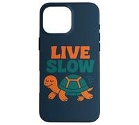Live Slow Turtle Life Nature Vibes Retro Calm Esthétique Coque pour iPhone 16 Pro Max