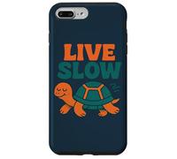 Live Slow Turtle Life Nature Vibes Retro Calm Esthétique Coque pour iPhone 7 Plus/8 Plus