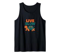 Live Slow Turtle Life Nature Vibes Retro Calm Esthétique Débardeur