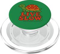 Live Slow Turtle Life Nature Vibes Retro Calm Esthétique PopSockets PopGrip pour MagSafe