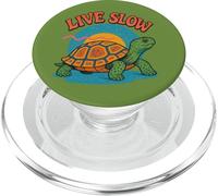 Live Slow Turtle Life Nature Vibes Retro Calm Esthétique PopSockets PopGrip pour MagSafe