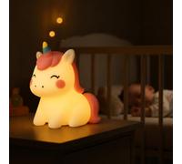 Live SoGOOD Veilleuse Bébé Silicone, Couleurs Changeantes, Aurora | Rechargeable USB-C, minuterie, lavable, lumière chaude réglable, lampe de chevet portable sans fil pour chambre enfant