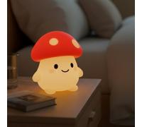 Live SoGOOD Veilleuse Bébé Silicone, Couleurs Changeantes, Champi | Rechargeable USB-C, minuterie, lavable, lumière chaude réglable, lampe de chevet portable sans fil pour chambre enfant