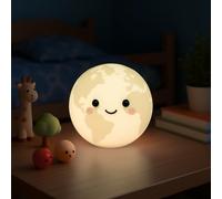 Live SoGOOD Veilleuse Bébé Silicone, Couleurs Changeantes, Terra | Rechargeable USB-C, minuterie, lavable, lumière chaude réglable, lampe de chevet portable sans fil pour chambre enfant
