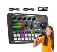 Live Sound Card Audio Mixer - USB Streaming Mixer, Console Podcasting, Voix Effects Pad | Interface Multi Channel avec contrôle en temps réel pour l'enregistrement de musique spectacles en direct et