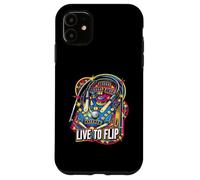 Live to Flip Pinball Machine Retro Arcade Gamer Coque pour iPhone 11