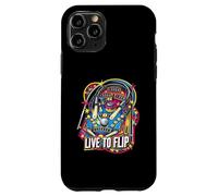 Live to Flip Pinball Machine Retro Arcade Gamer Coque pour iPhone 11 Pro