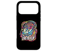 Live to Flip Pinball Machine Retro Arcade Gamer Coque pour iPhone 17 Pro Max