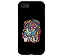 Live to Flip Pinball Machine Retro Arcade Gamer Coque pour iPhone SE (2020) / 7/8