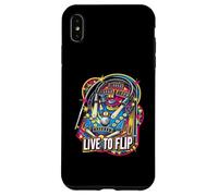 Live to Flip Pinball Machine Retro Arcade Gamer Coque pour iPhone XS Max