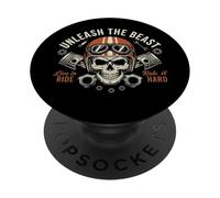 Live to Ride, Ride It Hard Vintage Moto Moto PopSockets PopGrip Adhésif
