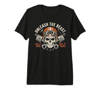 Live to Ride, Ride It Hard Vintage Moto Moto T-Shirt Haut de Gamme