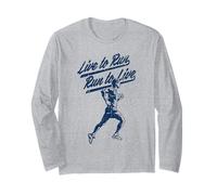 Live to Run to Live Runners Design Sport et Fitness Manche Longue