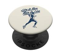 Live to Run to Live Runners Design Sport et Fitness PopSockets PopGrip Adhésif