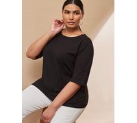 Live Unlimited Live Unlimited Black Elbow Length Sleeve T-Shirt