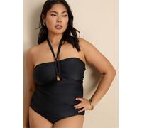 Live Unlimited Live Unlimited Black Trim Cut Out Tankini Top