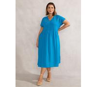 Live Unlimited Live Unlimited Blue Pintuck Midi Dress Blue EU 40 (UK 12)
