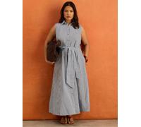 Live Unlimited Live Unlimited Blue Stripe Maxi Shirt Dress Blue EU 46 (UK 18)