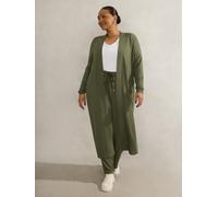 Live Unlimited Live Unlimited Green Curve Lightweight Supersoft Maxi Cardigan
