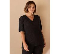 Live Unlimited Live Unlimited Grey Curve V-Neck Supersoft T-Shirt