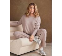 Live Unlimited Live Unlimited Natural Oatmeal Supersoft Round Neck Top