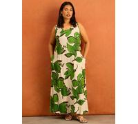 Live Unlimited Live Unlimited Petite Robe longue sans manches Fleurie Vert EU 40 (UK 12)