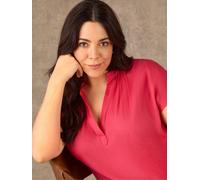 Live Unlimited Live Unlimited Pink Nehru Collar Top