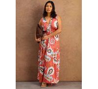 Live Unlimited Live Unlimited Pink Petite Paisley Print Tiered Maxi Dress Pink EU 48 (UK 20)