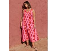 Live Unlimited Live Unlimited Pink Swirl Print Midi Dress Pink EU 44 (UK 16)