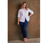 Live Unlimited Live Unlimited White Poplin Button Detail Shirt White EU 42 (UK 14)