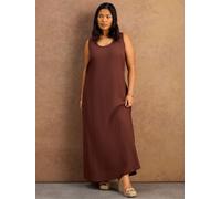 Live Unlimited Robe longue Live Unlimited sans manches Marron EU 48 (UK 20)