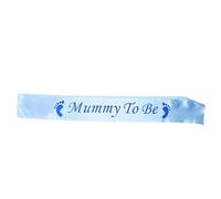 Livecitys Floral Baby Shower Sash Baby Shower Sash Décoration De Fête Accessoires Maman à être/Grand-mère/Tante/Nounou/Grande Soeur Blue-Mummy to Be* Future Maman*