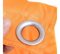 LIVEDECO - Housse Vide Pouf Géant XL Imperméable Extérieur Outdoor Orange Iron RAW BiG52