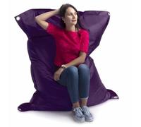 LIVEDECO - Pouf Extérieur, Outdoor, Jardin, Terrasse, Aubergine BiG52 Iron RAW