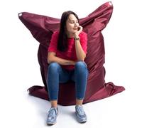 LIVEDECO - Pouf Extérieur, Outdoor, Jardin, Terrasse, Prune BiG52 Iron RAW