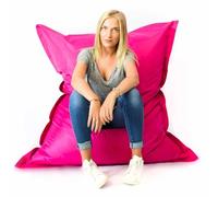 LIVEDECO - Pouf Géant XL 160 x120 cm Intérieur et Extérieur, Déhoussable, Salon, Jardin, Rose BiG52