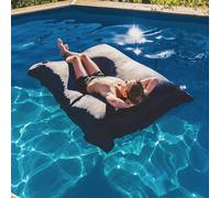 LIVEDECO - Pouf Géant XXL Déhoussable, Flottant pour Piscine, Gris Anthracite Pool BiG52