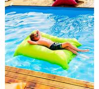 LIVEDECO - Pouf Géant XXL Déhoussable, Flottant pour Piscine, Vert Pomme Pool BiG52