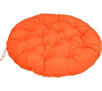 LIVEDOLLS Papasan Coussins De Chaise Ronds, Coussin De Jardin，Doux Épais Coussin Fauteuil Papasan Coussin Fauteuil Rotin pour Jardin ExtéRieur, Balcon Et Salon(Orange,50x50cm)