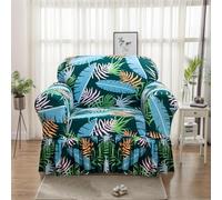 LiveGo Ensemble de housses de canapé imprimées pour coussin de canapé, résistant, lavable, hautement élastique, extensible, housses de canapé avec jupe pour canapé, causeuse, fauteuil à bras