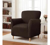 LiveGo Housse de banquet extensible pour fauteuil, housses de chaise tricotées avec accoudoirs, housse de fauteuil antidérapante et imperméable pour salon, bureau, réception, et protège-meubles adapté