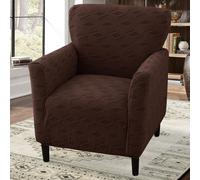 LiveGo Housse de chaise extensible pour banquet, housses de chaise tricotées avec accoudoirs, housse de chaise antidérapante et imperméable pour salon, bureau, réception et protection de meubles