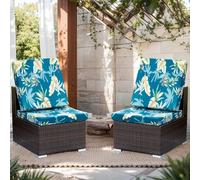 LiveGo Housse de coussin extensible pour canapé de jardin - Housse de coussin de remplacement pour patio - Protège-canapés de jardin - Protège-fauteuils de jardin - Souple et flexible (2, Vénus)