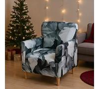 LiveGo Housse de fauteuil de banquet extensible, en tricot avec accoudoirs, antidérapante, imperméable, pour salon, bureau, réception et protection de meubles d'animaux domestiques (couleur R)